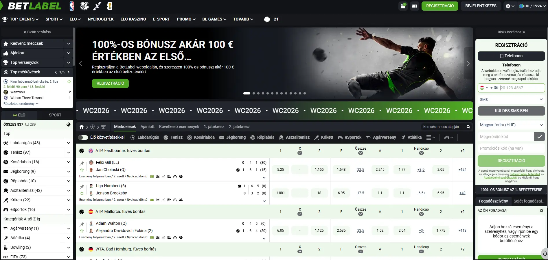 Betlabel online kaszinó kezdőlapja — üdvözlőbónusz, kaszinó és sportfogadás