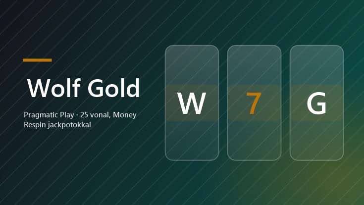 Wolf Gold nyerőgép – Pragmatic Play, 25 nyerővonal és Money Respin jackpot